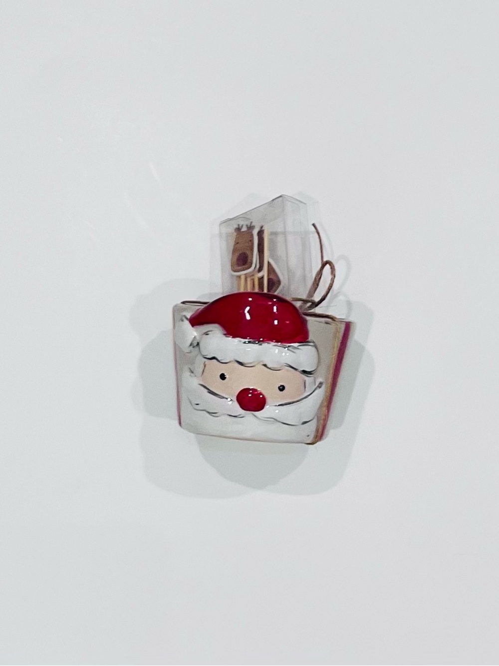 Mud Pie Santa Toothpick Holder Christmas Holiday NWT